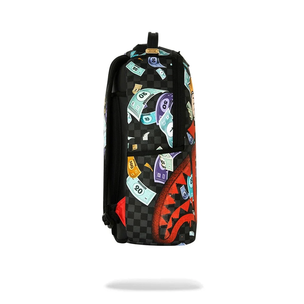 Sprayground Monopoly Time to Go Backpack Unisex Multicolor Shoulder Strap SPR329
